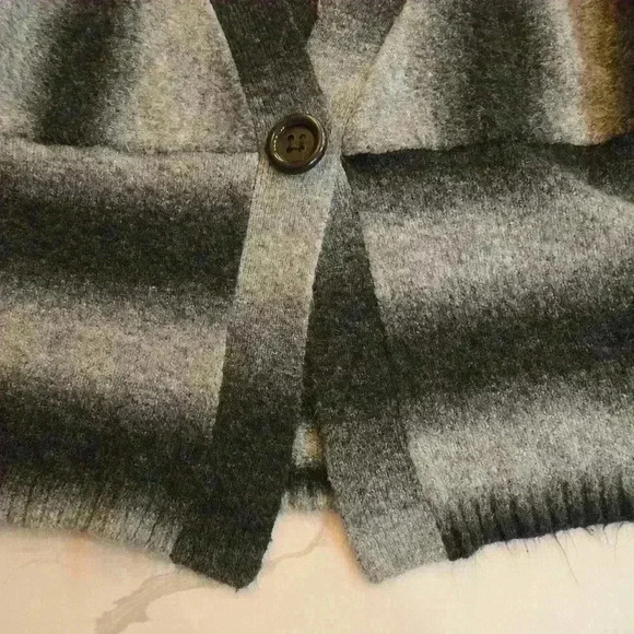 Studio Works Womens Cardigan Jacket Large Black Gray - Picture 5 of 9